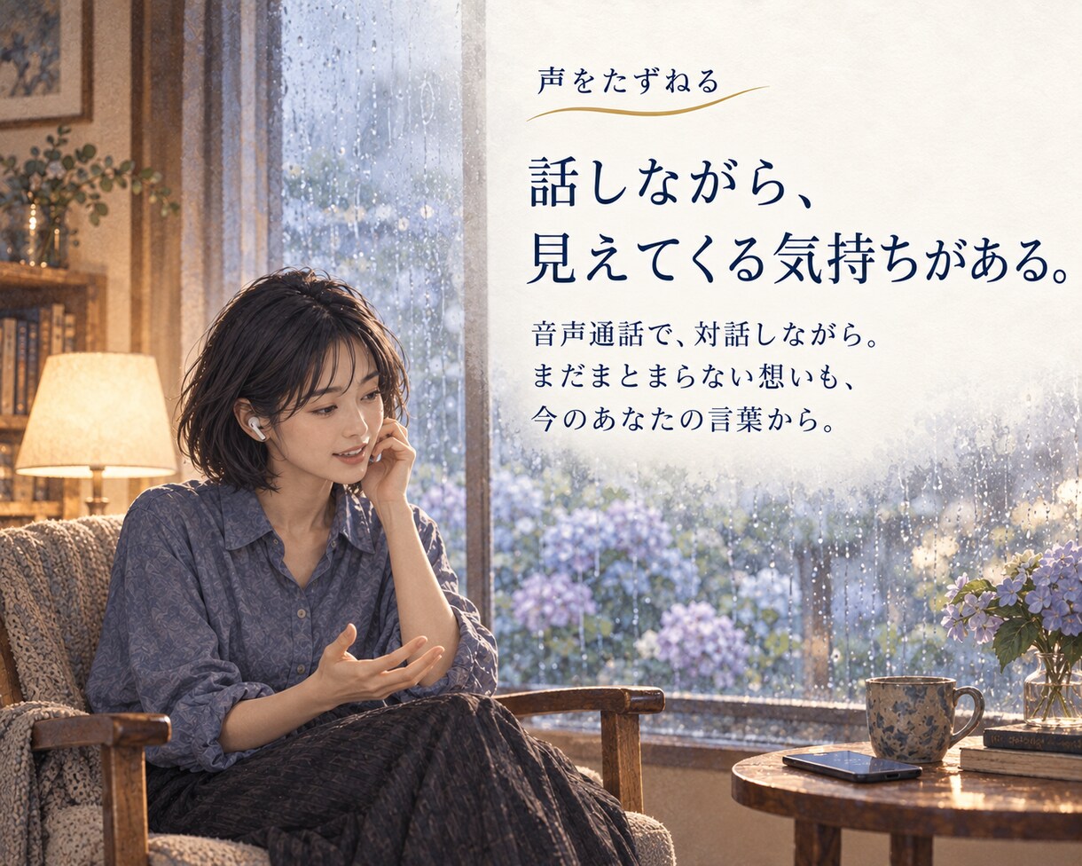 気持ちの整理｜あの人の声をたどり本音に気づきます 気持ちの整理｜あの人の声と本音に気づく伴走の旅 イメージ5