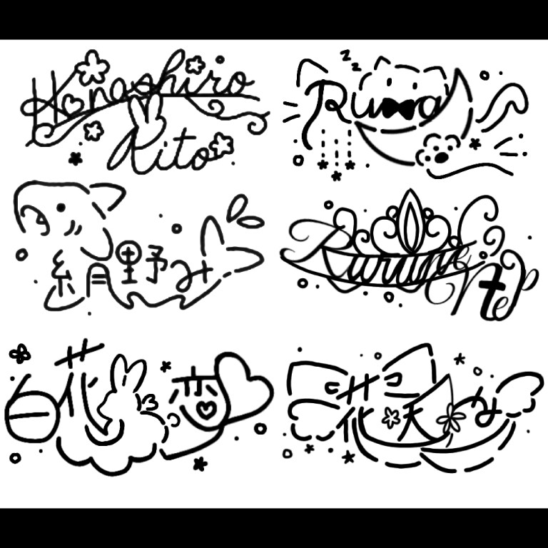 オリジナルサインを制作します ネオン風商用利用込み一つ一つ手書き細かな修正何度でも〇 イメージ2