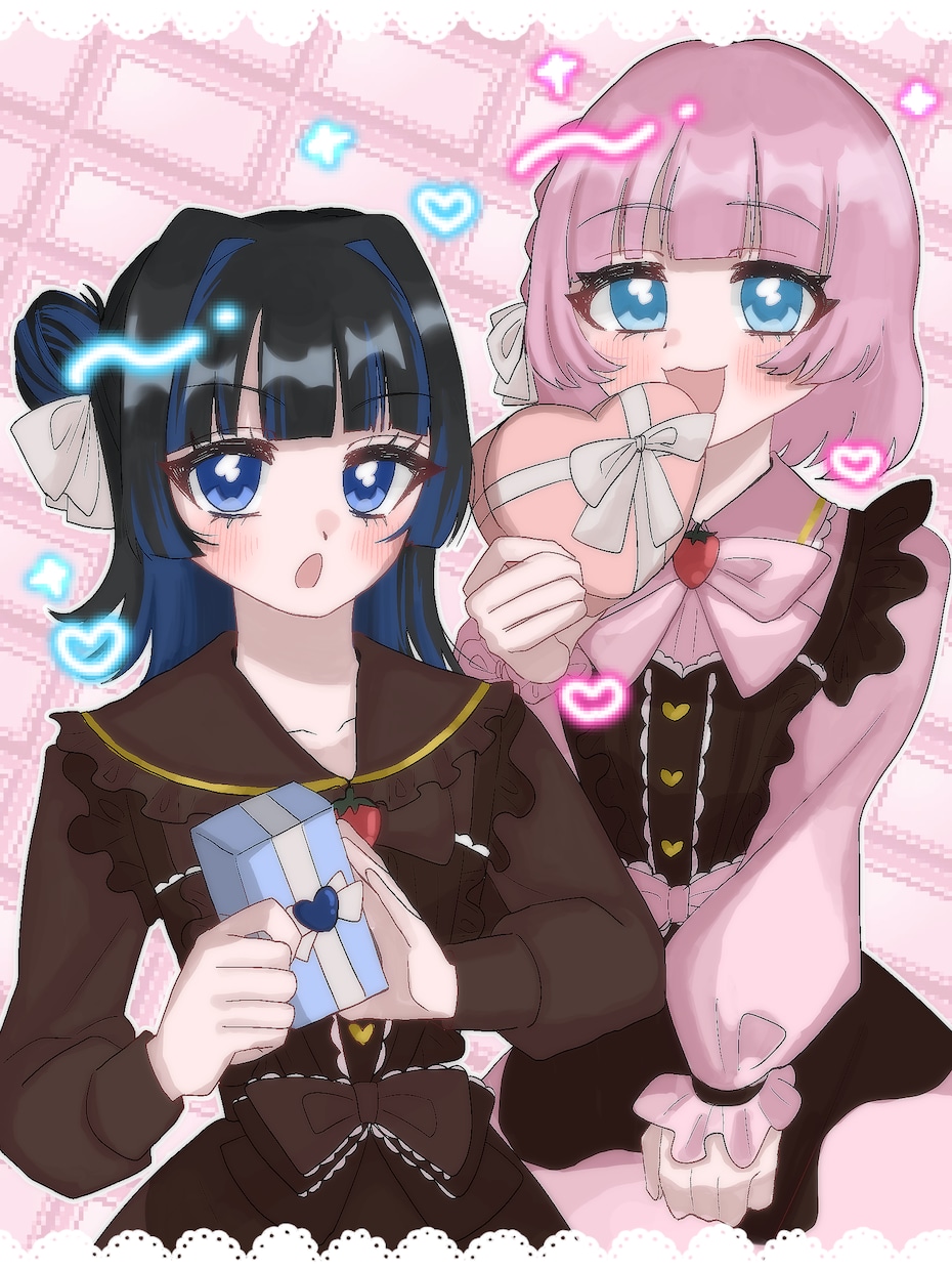 かわいいイラストを作成します 可愛いキャラクターイラストを作成します！女の子が得意です。 イメージ4