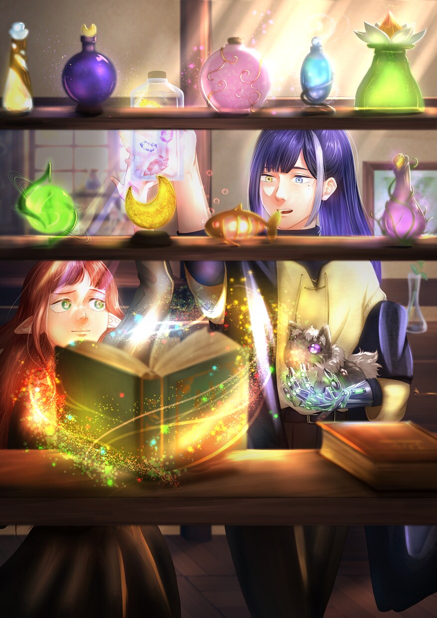 小説や同人誌などの表紙や挿絵を描きます あなたの物語の素敵なキャラクターを描かせていただきます。 イメージ1