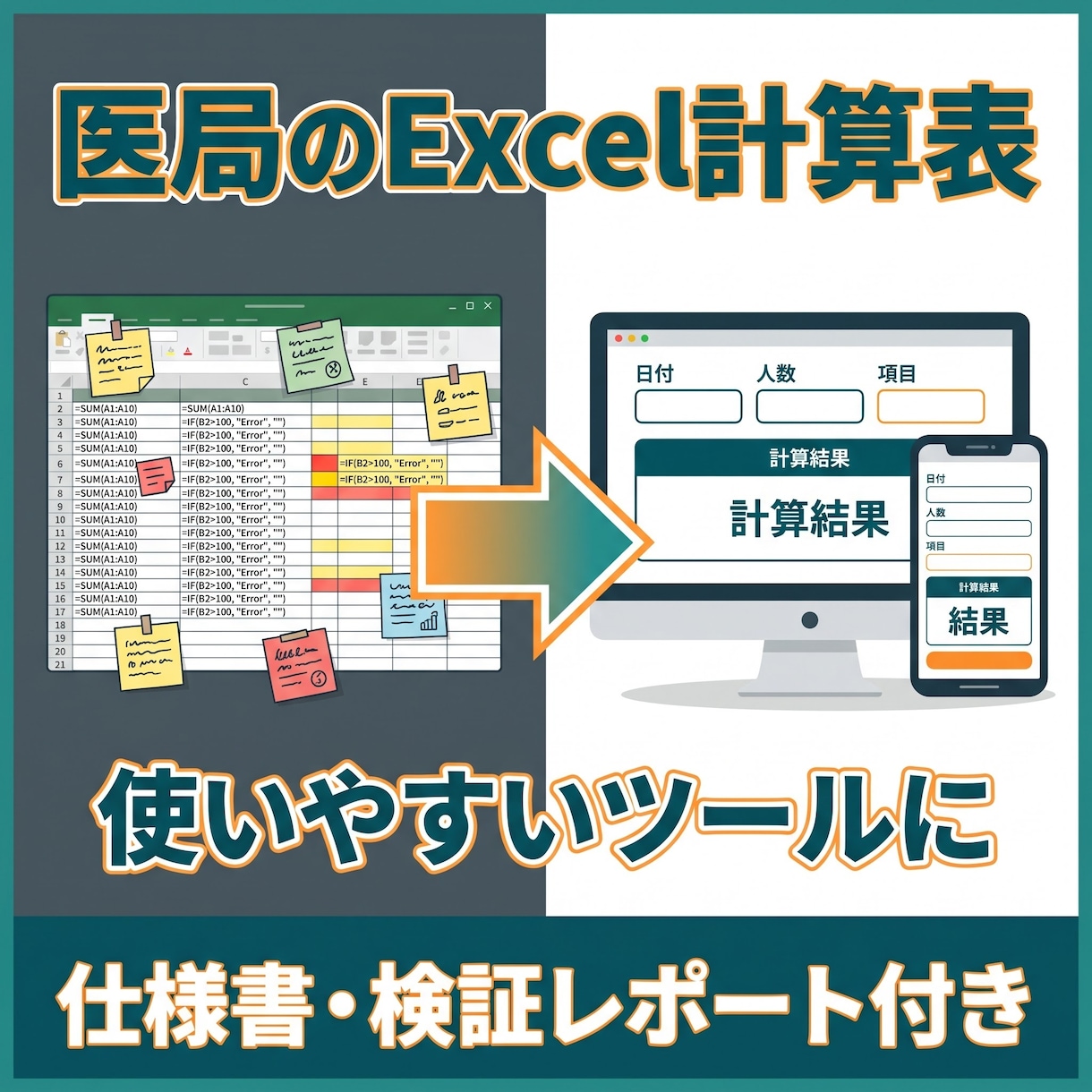 医師が医療現場のExcelを使いやすくします 仕様書と検証レポート付き。医療用語の説明は不要です イメージ1