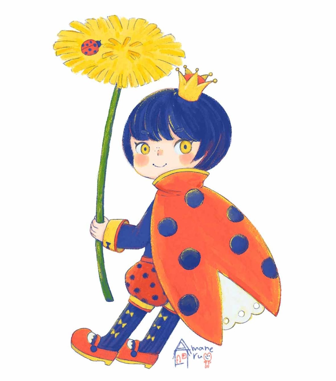絵本風の可愛い男の子・女の子イラスト描きます メルヘンで可愛いキャラクターイラスト イメージ2