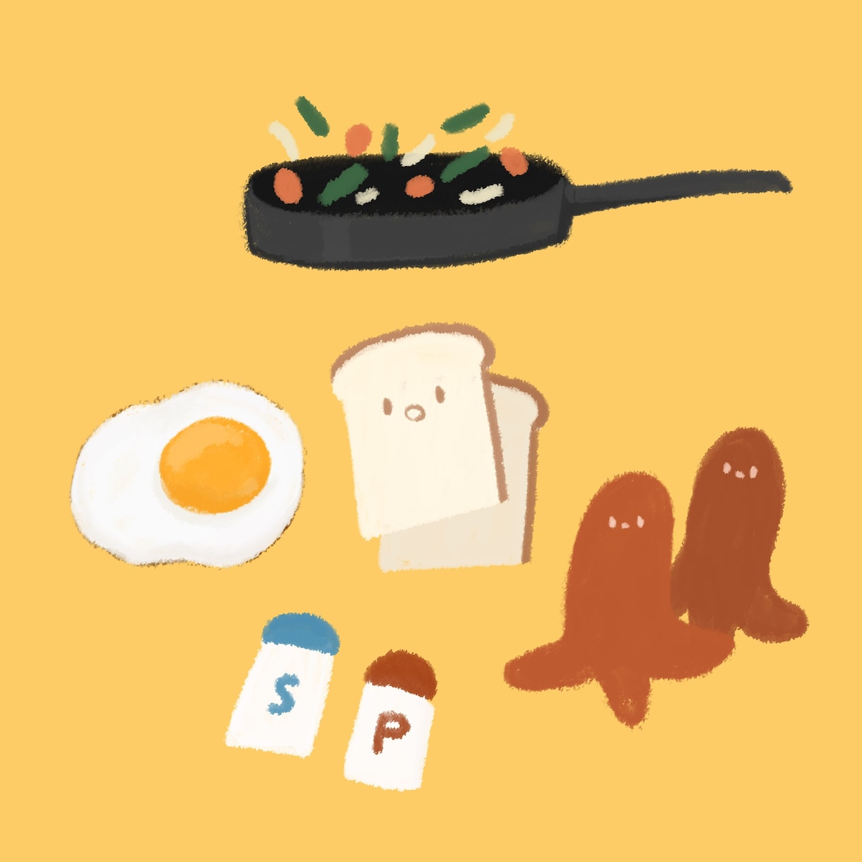 絵本のようなかわいいイラストをお描きします アイコン又はグッズや本の挿絵などにもご利用いただけます！ イメージ8
