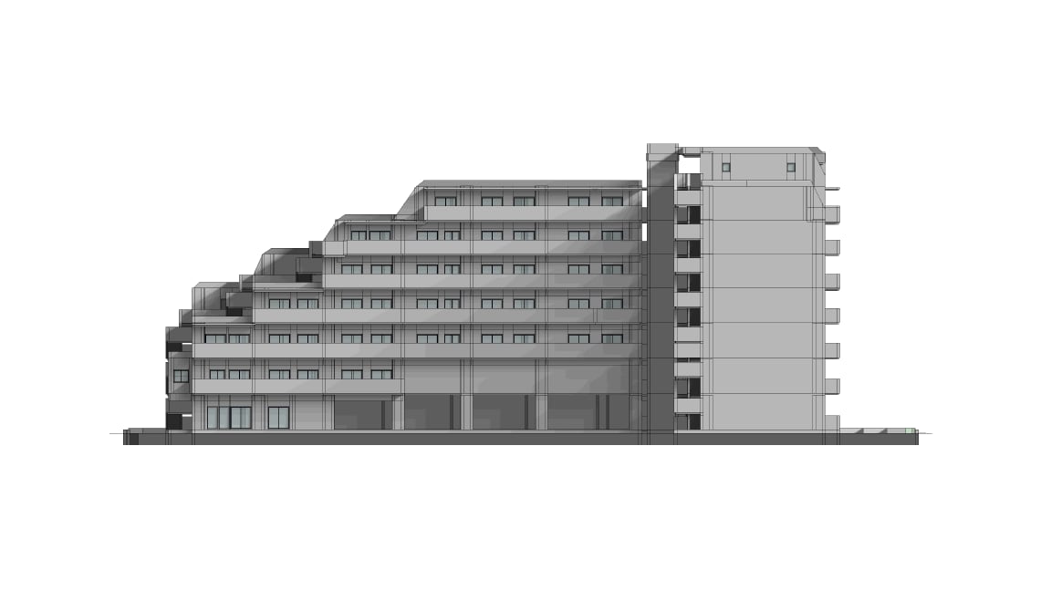 東京都　分譲マンションのボリューム設計をします 日影規制、天空率を駆使したボリューム設計 イメージ2