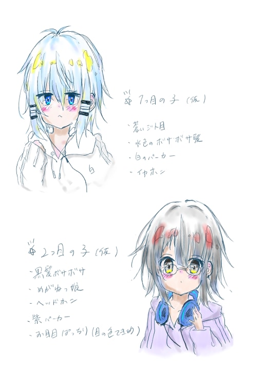 アイコンや1枚絵など描けます 基本的に女の子がメインとなりますアニメ向きの絵柄です イメージ9
