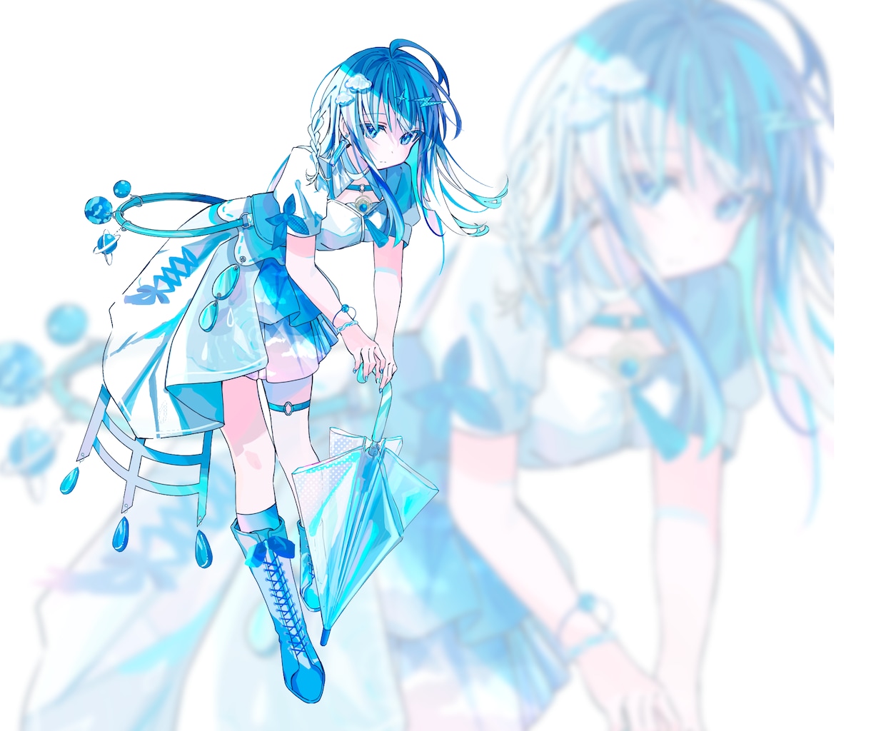 透明感と色彩で惹くキャラデザ、立ち絵描きます 配信、グッズ用などキャラデから立ち絵まで制作します イメージ7
