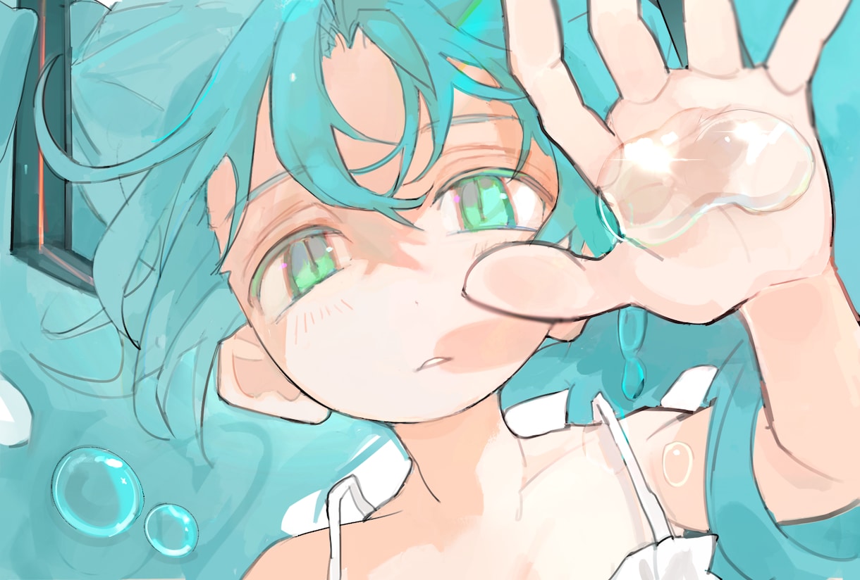 儚い世界観のキャラクター一枚絵を制作します 厚塗りイラスト│イラスト販売実績50件以上 イメージ1