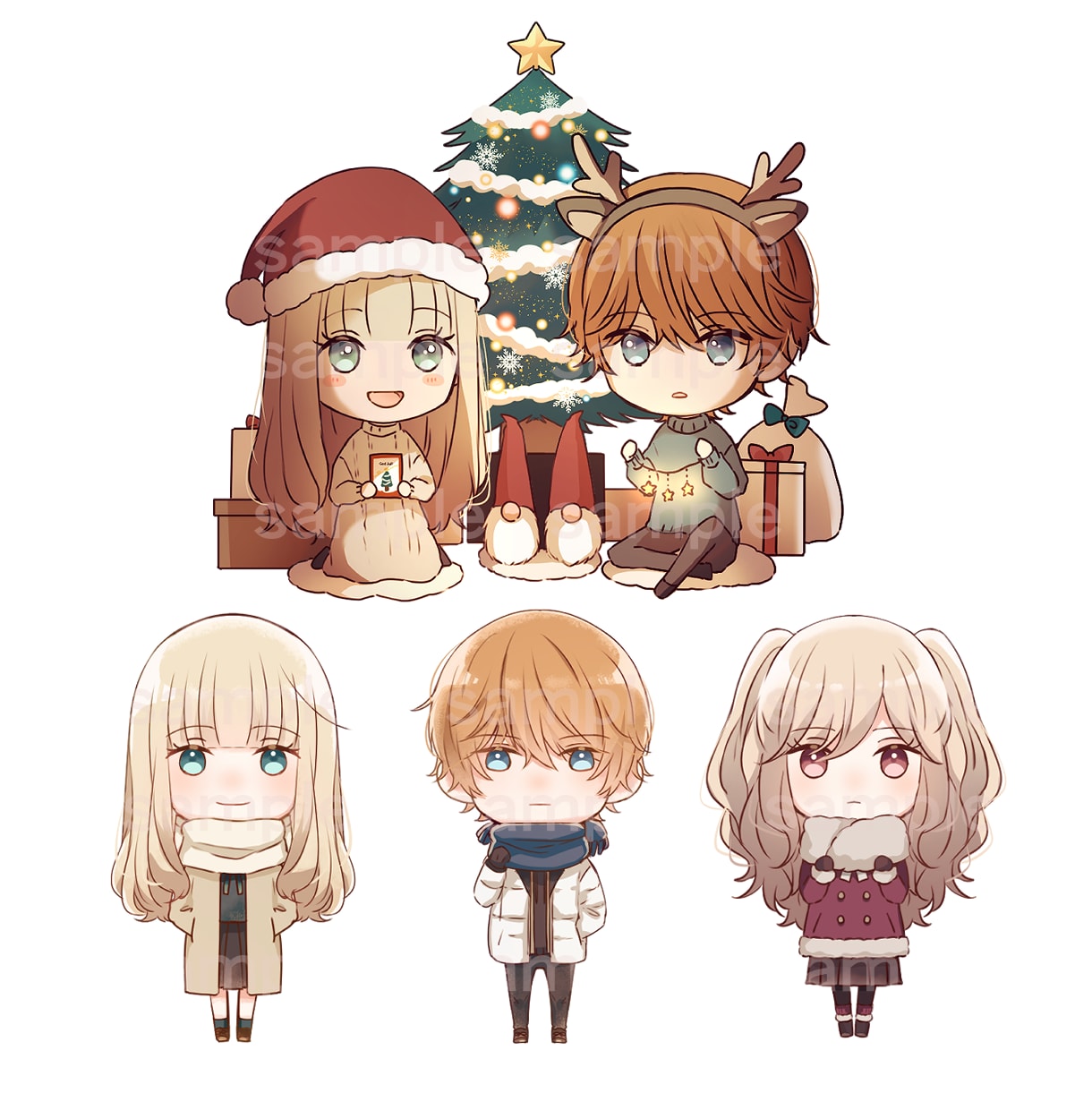 可愛いミニキャライラストお描きします SNSのアイコンやグッズイラストなど！ イメージ2