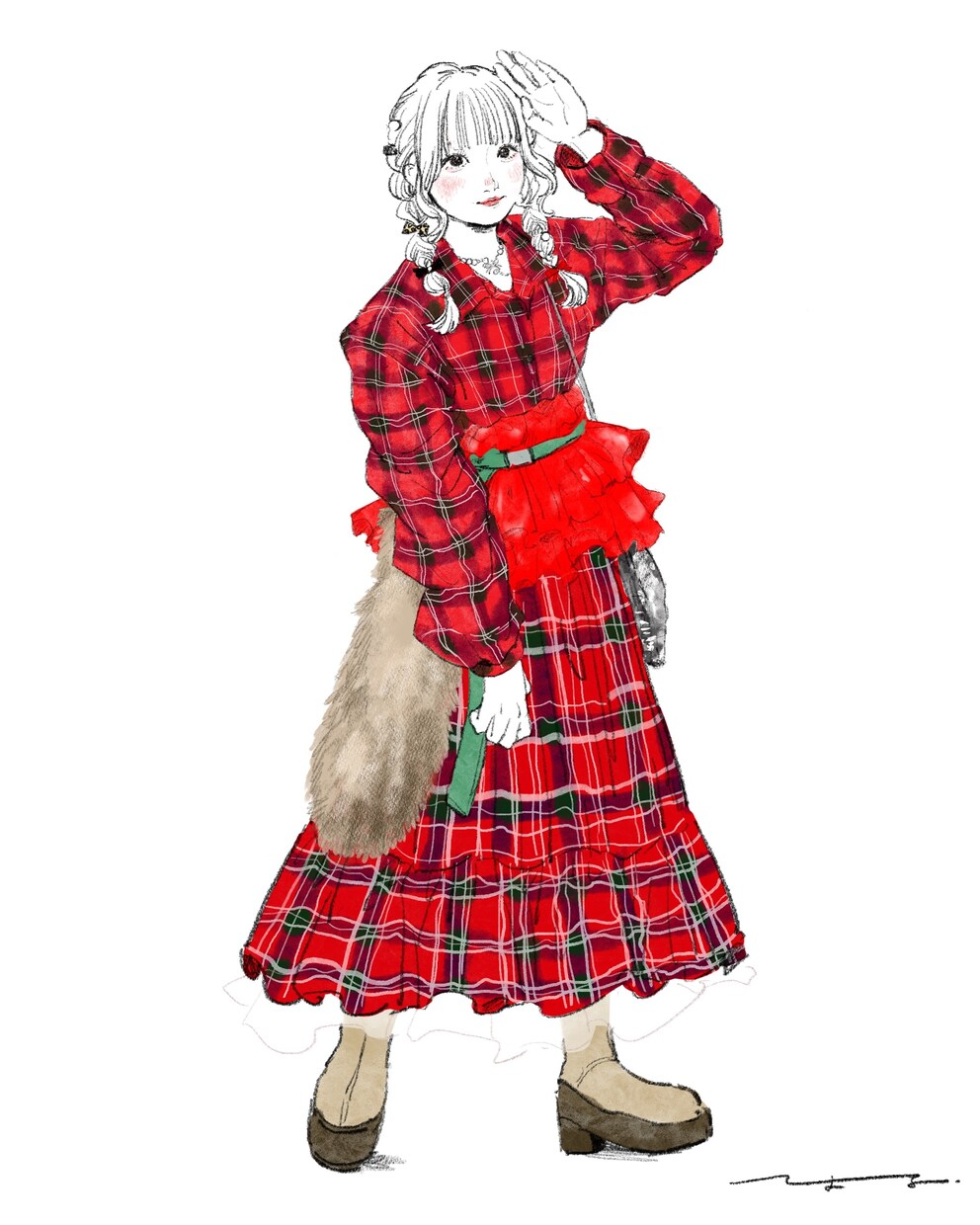あなたのお気に入りコーデ描きます 似顔絵とは一味違う、なりたいを叶えるファッションスケッチ。 イメージ2