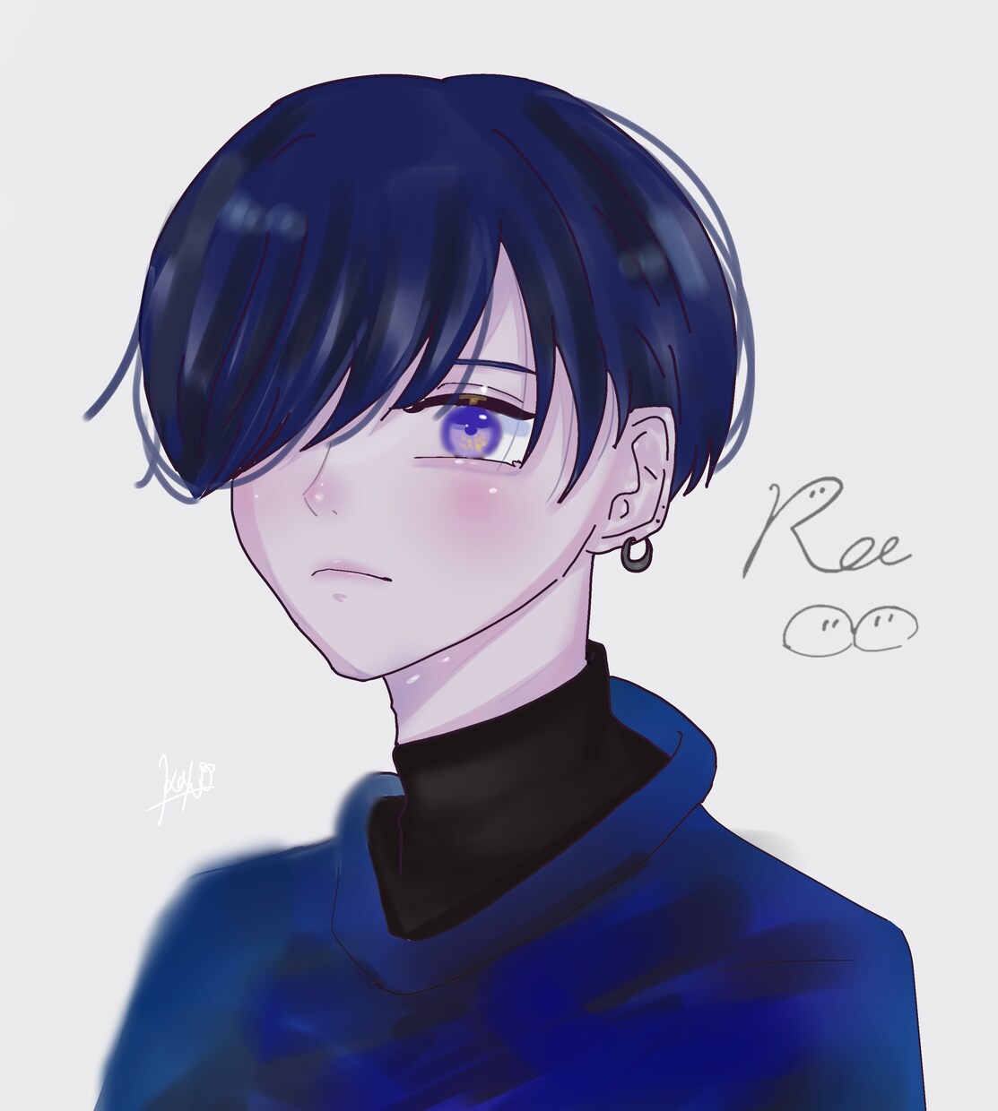 寒色系のイラスト承ります 寒色系のイラスト描きます！/アイコン/サムネ/背景などに適切 イメージ5