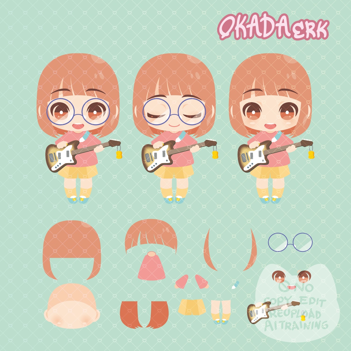 llustrator形式でミニキャラ作成します 商用可・著作権込みでお店のキャラクターやグッズ用イラストを！ イメージ6
