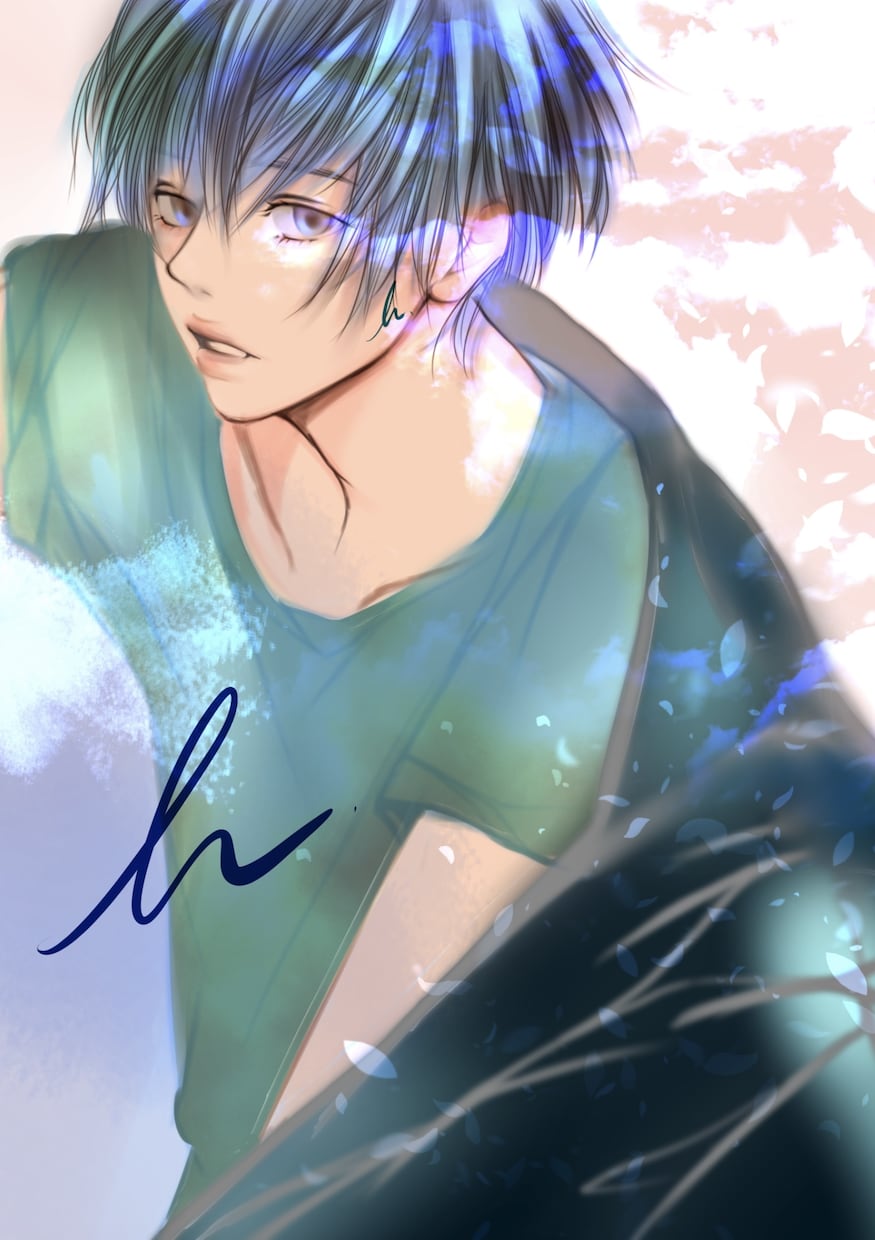 1枚絵、透明感のある男の子の絵を描きます 1枚絵.YouTube やspoon配信用アイコンを描きます イメージ2