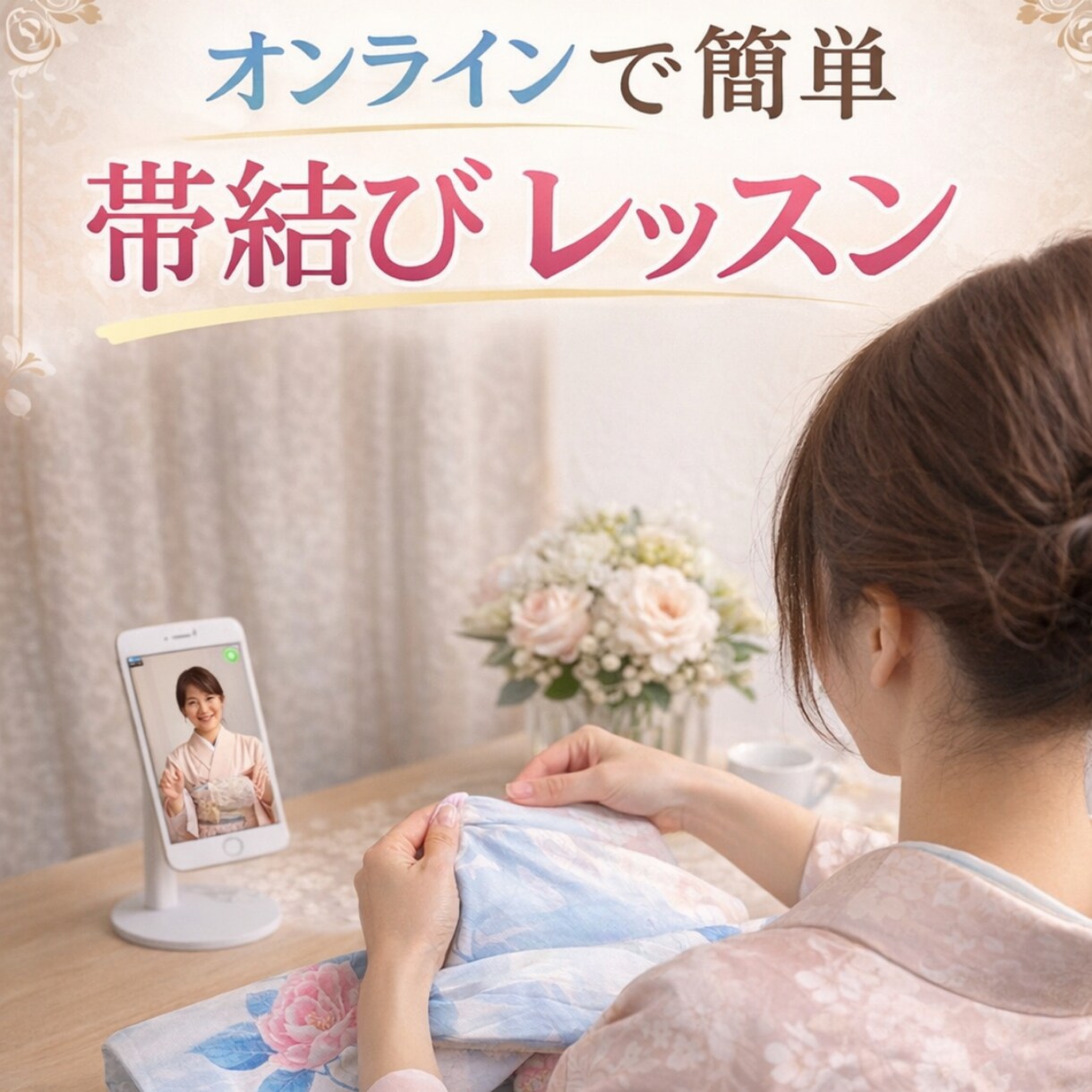 クリップで簡単帯結び教えます クリップで簡単帯結び教えます後ろで結ばない簡単帯結びです イメージ1