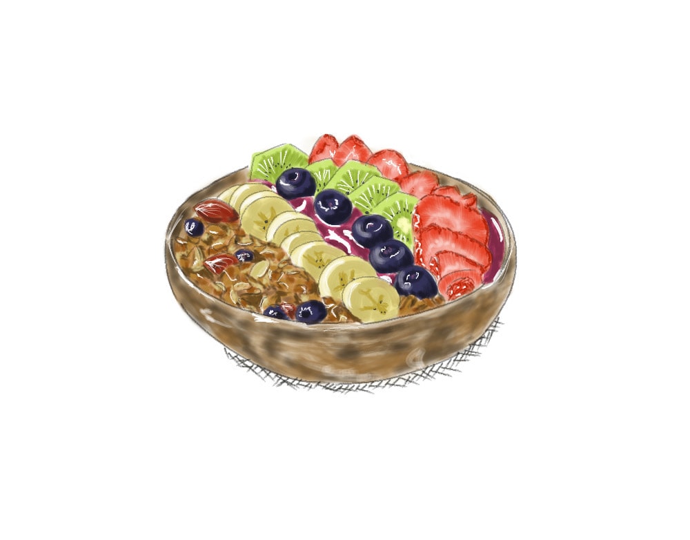 食べ物イラスト描きます メニュー表など写真よりもお洒落な雰囲気になります♪ イメージ2