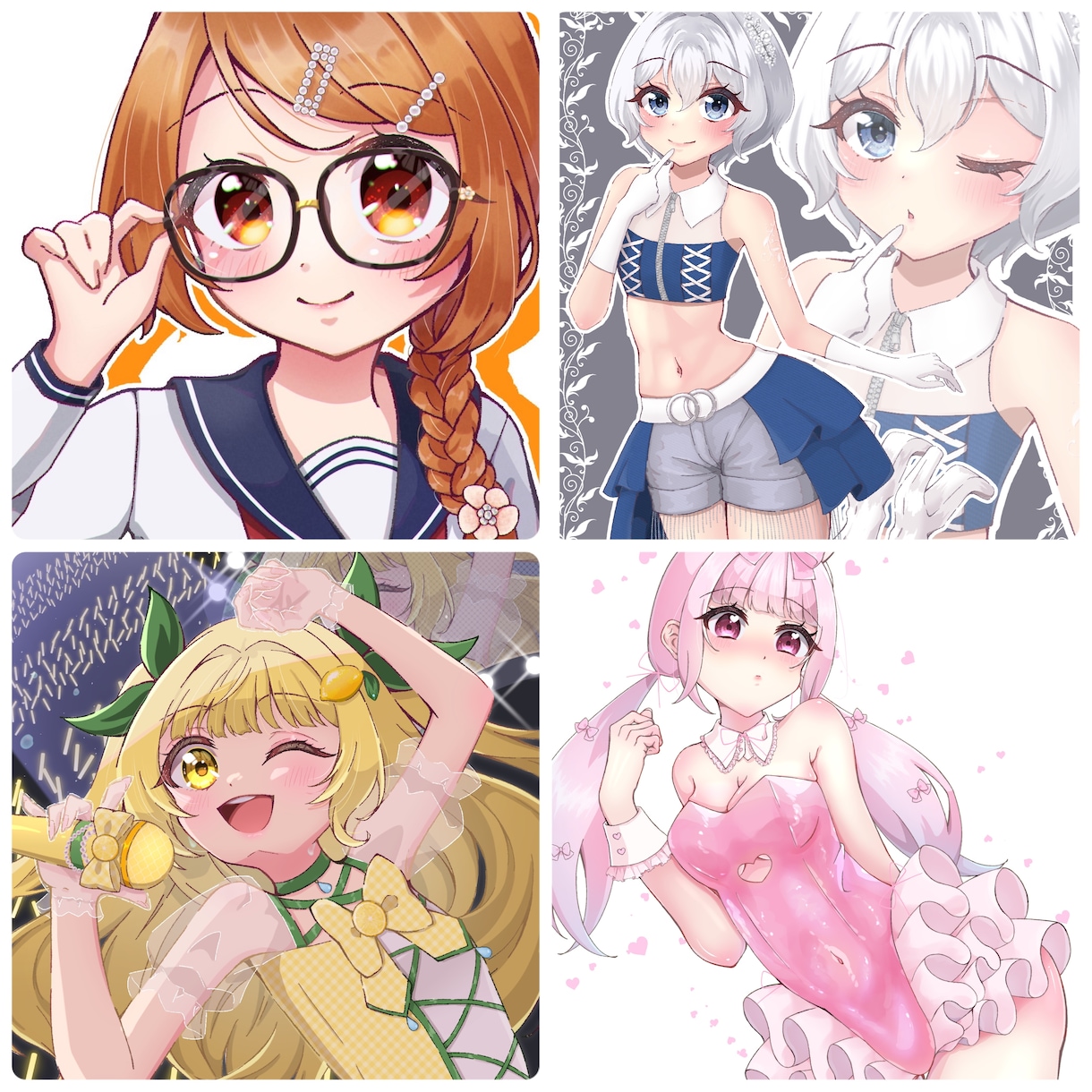 ラフ2案♡一目惚れされるイラスト描きます 歌ってみた・TRPG・Vtuber・グッズ販売に！ イメージ2