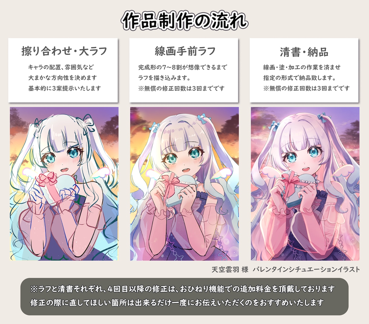 鮮やかさと立体感を両立したキャライラスト制作します 明暗差を活かした、印象に残る表現が得意です イメージ3