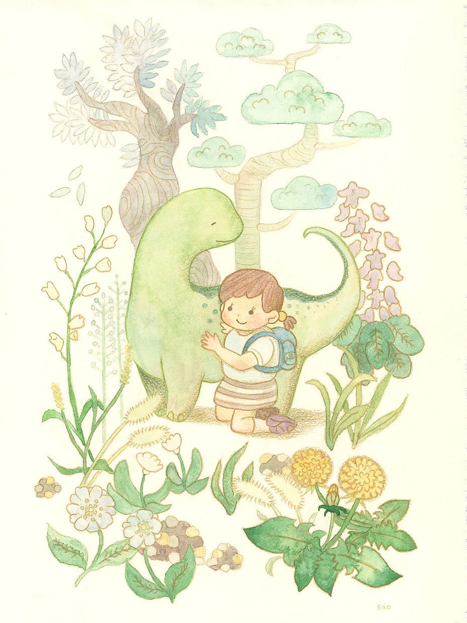 絵本のような世界観を描きます 透明水彩で描くあなただけの一枚絵【アナログ原画対応】 イメージ2