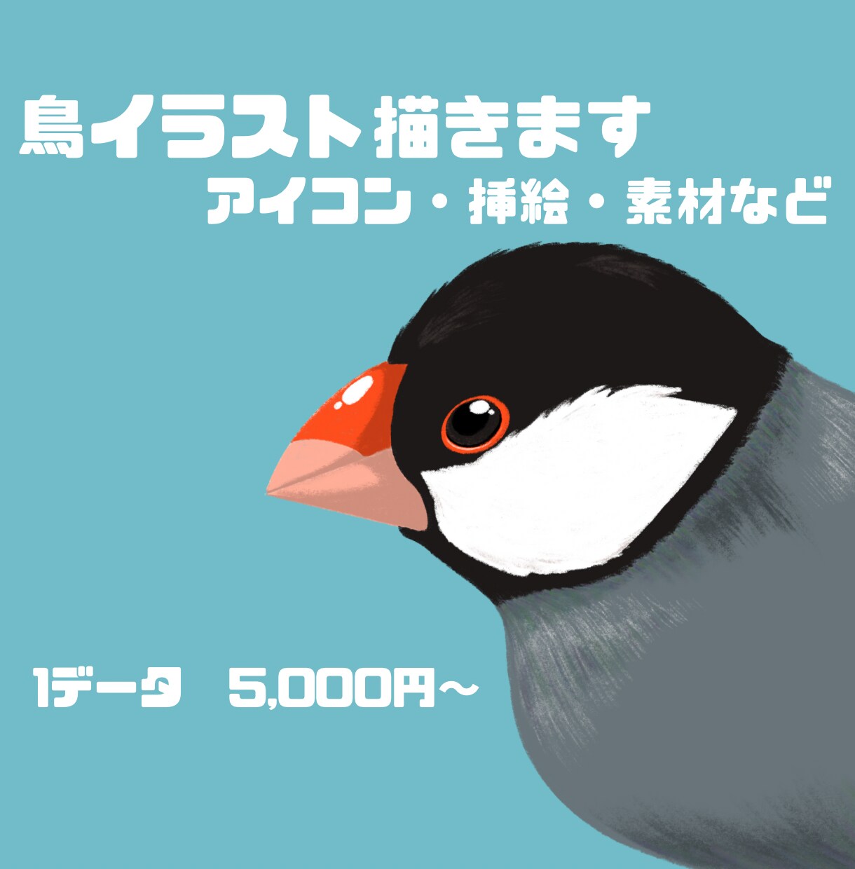 鳥イラスト描きます あなたの「推し鳥」を可愛く描きます！ イメージ1