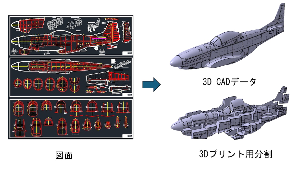 2D図面から3D CADデータを作成します 3Dプリント・STEP/STL変換対応 イメージ6