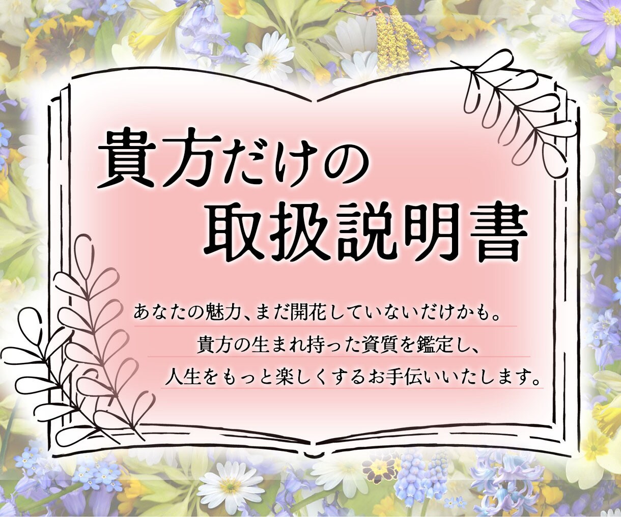 貴方だけの取扱説明書をお作りします ご自分でも気付かなかった新たな才能と出会えるチャンス！ イメージ1