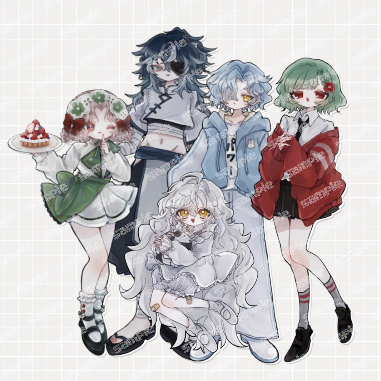 かわいいイラスト制作いたします SNSアイコンやTRPG用立ち絵等のイラストを制作します イメージ4