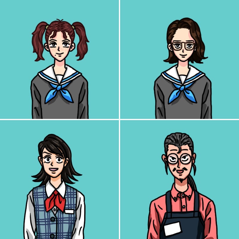 似顔絵アイコンを描きます 温かみのあるイラストで似顔絵のアイコンを描きます。 イメージ3