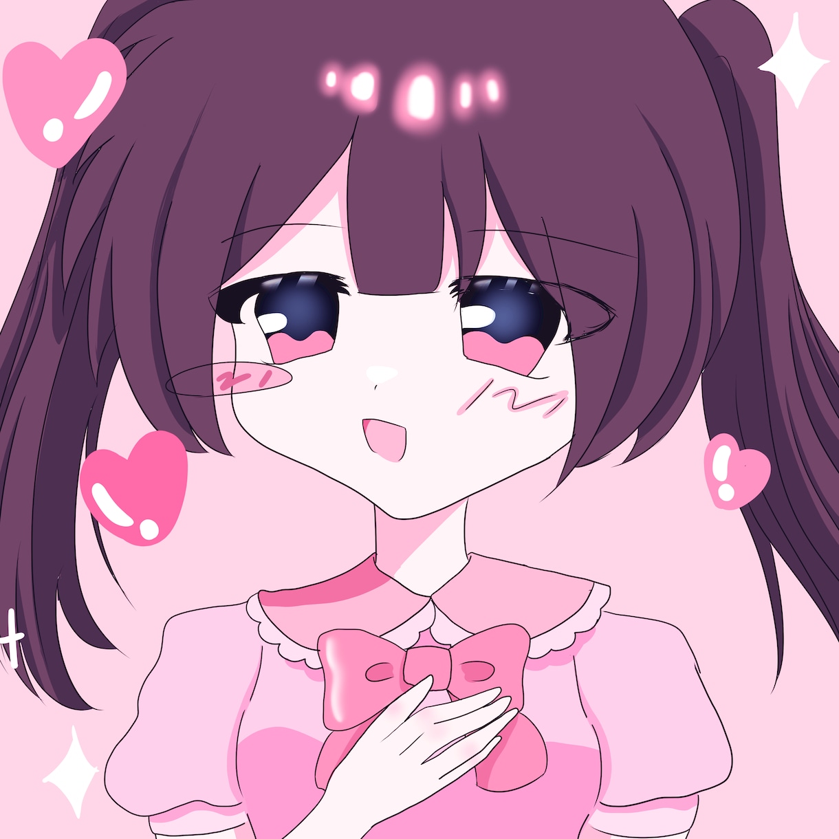 かわいい一枚絵イラストを制作しますます アイコンや鑑賞用に使えるやさしいイラストです イメージ1