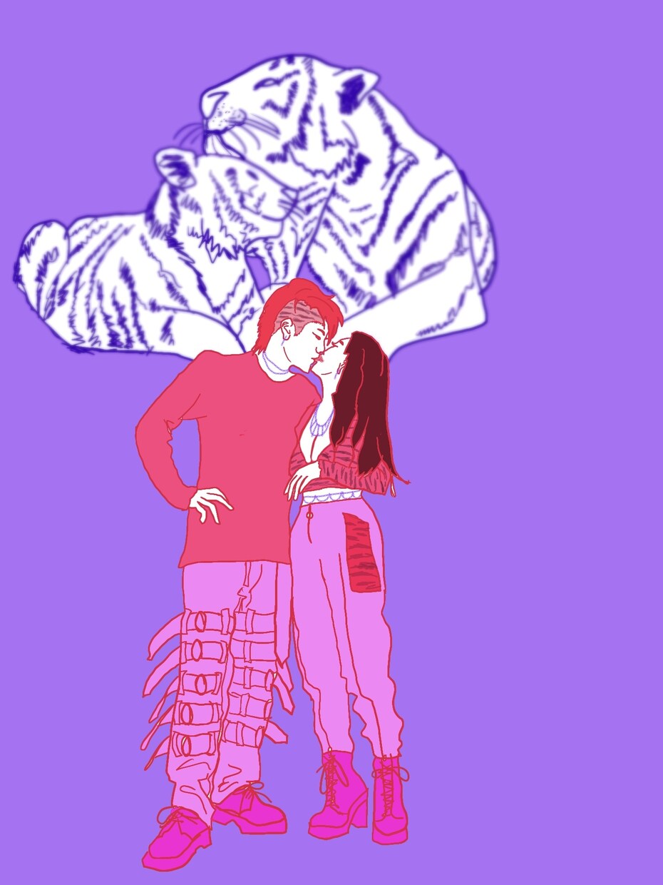 お友達やカップルや推しの写真をイラストにします 写真を元にイラストを作成！バースデーカードにもできますよ！ イメージ4
