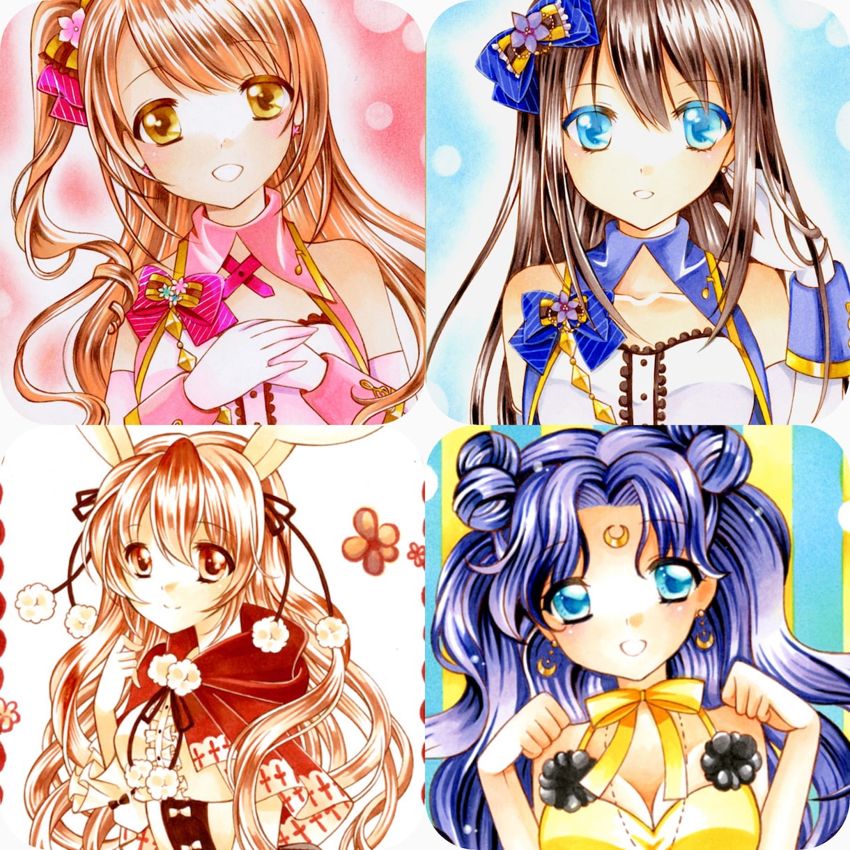 手描きの一点物のイラスト描きます アニメ等のイラストが好きな人にオススメです イメージ1