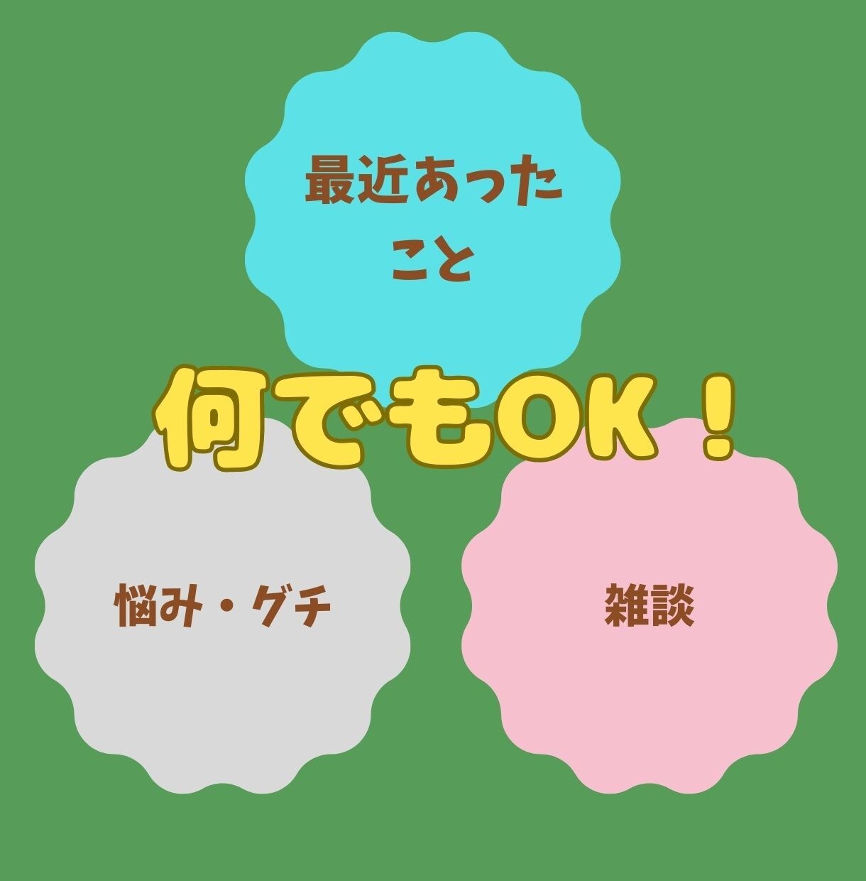 私でよければお話聞きます 何の資格も持っていませんが、よければお話しましょ〜！ イメージ5