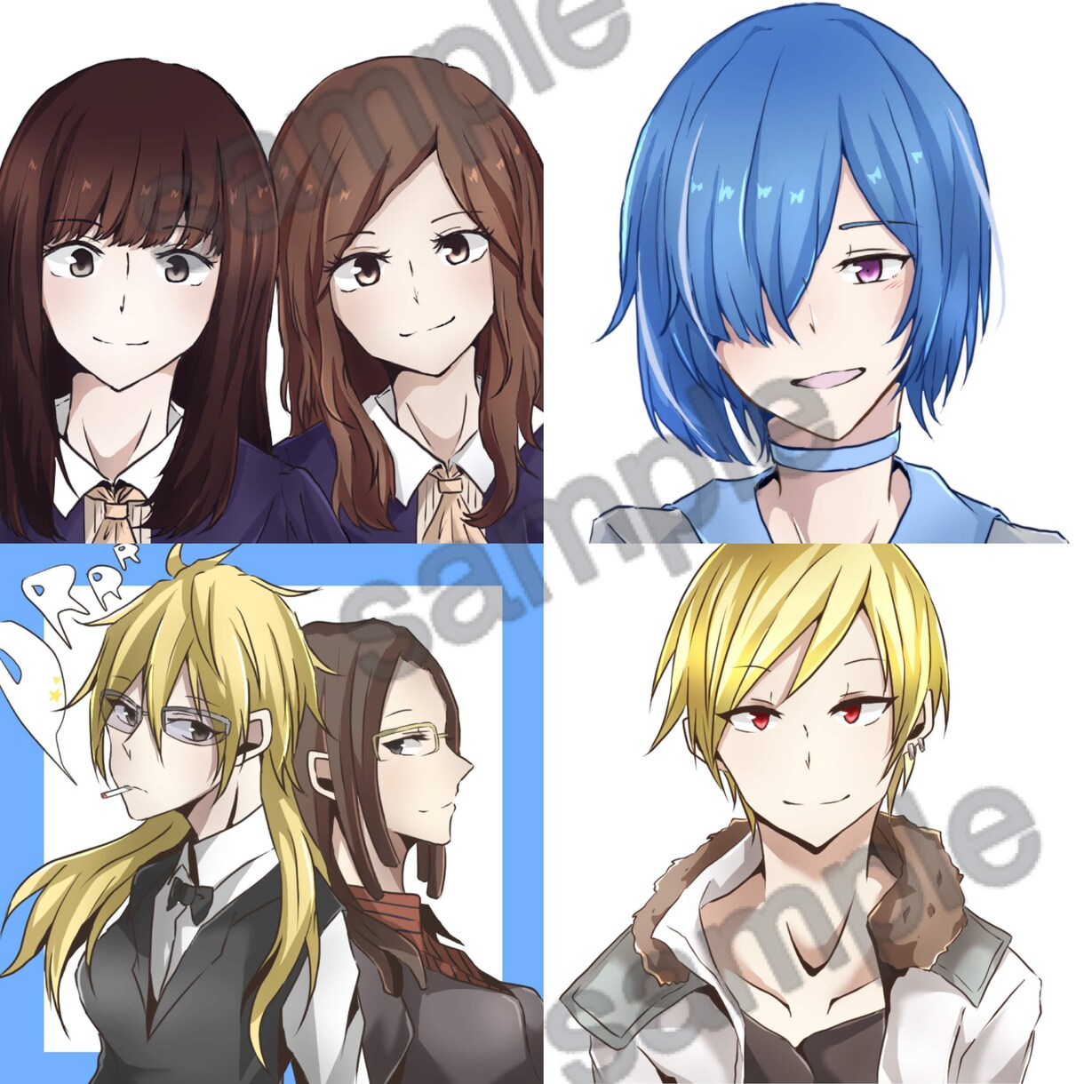 版権、夢絵、オリキャラ、BL等何でも描きます Twitter、YouTube、SNSのアイコン等 イメージ5