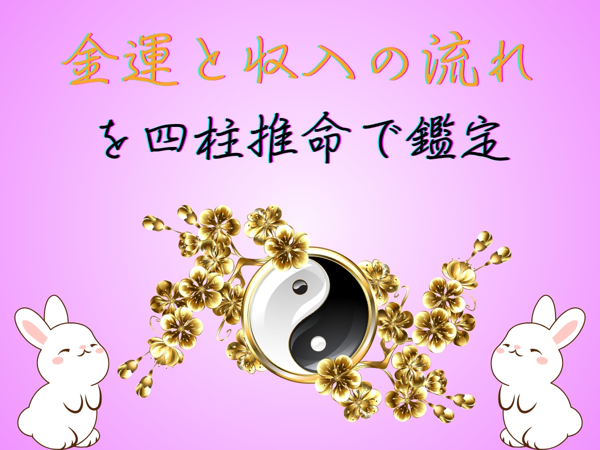 金運と収入の流れを四柱推命で鑑定します 金運の現在地と、これからの流れを明確にします イメージ1