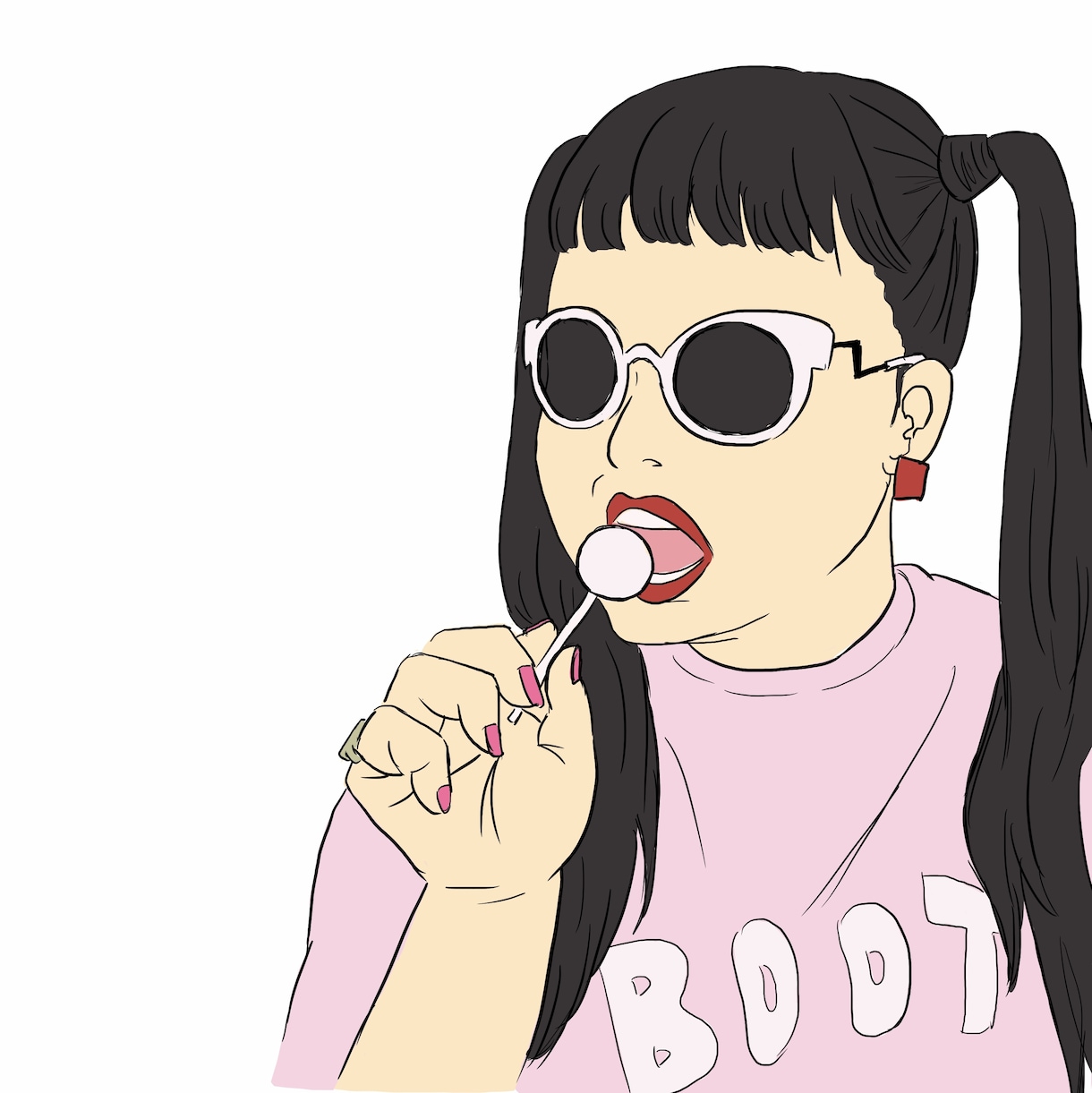 シンプルなイラストお描きします 自分の好きな写真やファッションをイラストにして欲しい方に！ イメージ1