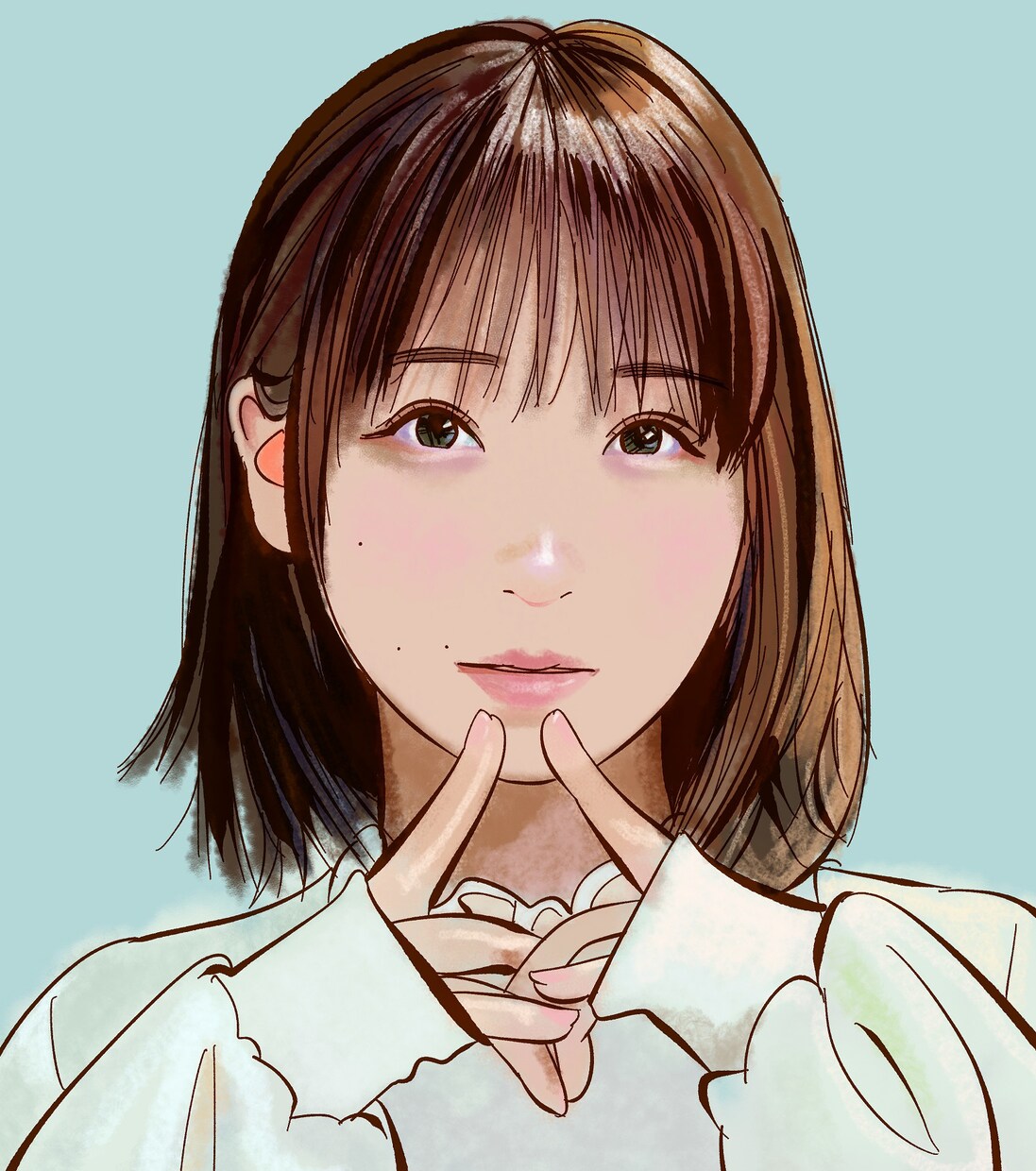 いろんなタッチでリアル系の似顔絵アイコン描きます カッコよく美しく可愛い似顔絵アイコンをお届け。 イメージ3