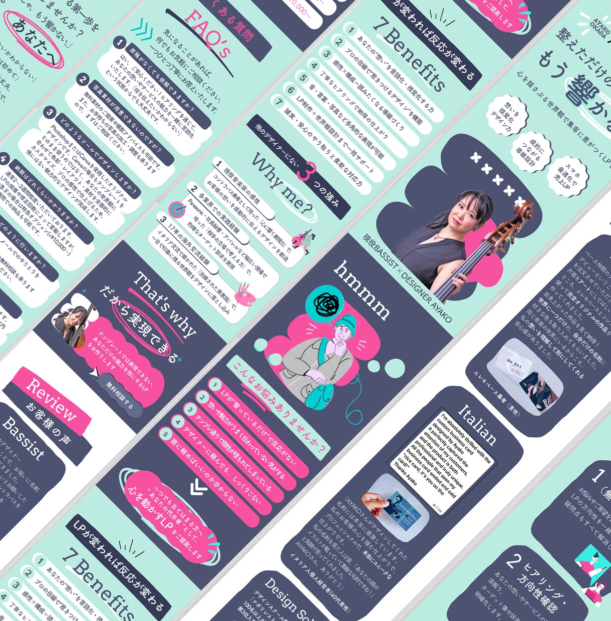 Canva♡LP制作｜女子に響く♡デザイン作ります デザインで見える化x売れるしくみx音楽家感性で唯一無二のLP イメージ3
