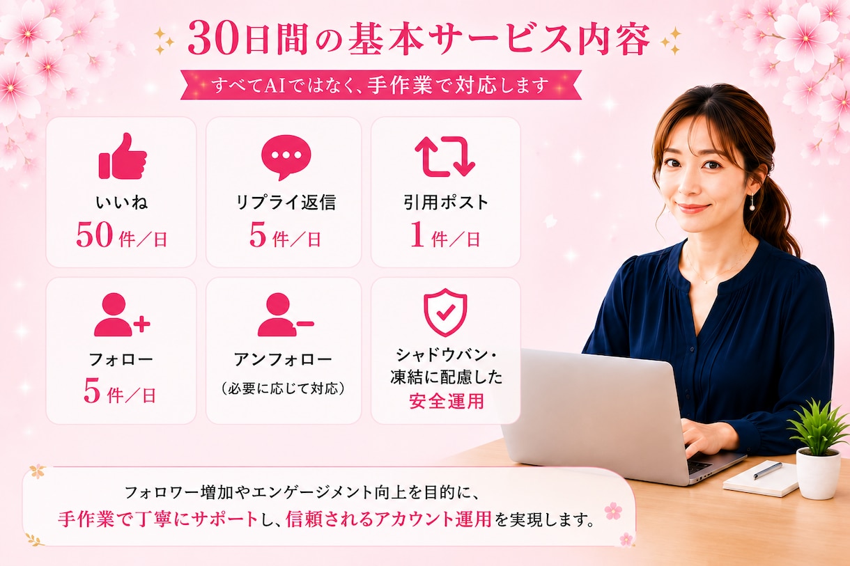 インフルエンサーの裏方がSNS運用を代行します 5万人アカウント運用経験あり。AIに頼らず手作業で運用！ イメージ5