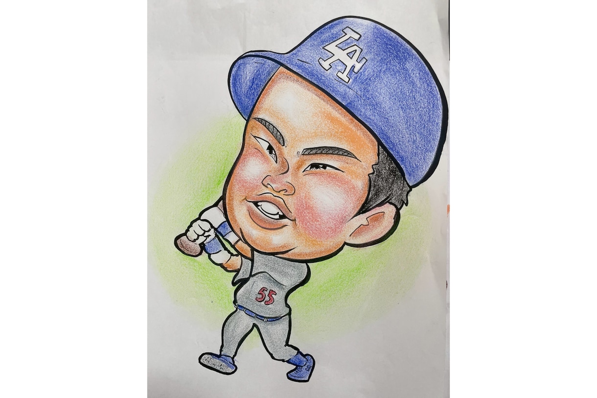 還暦祝いなどプレゼントに喜ばれる似顔絵作成します 記念日、お祝いなどに記憶に残る似顔絵作成いたします イメージ9