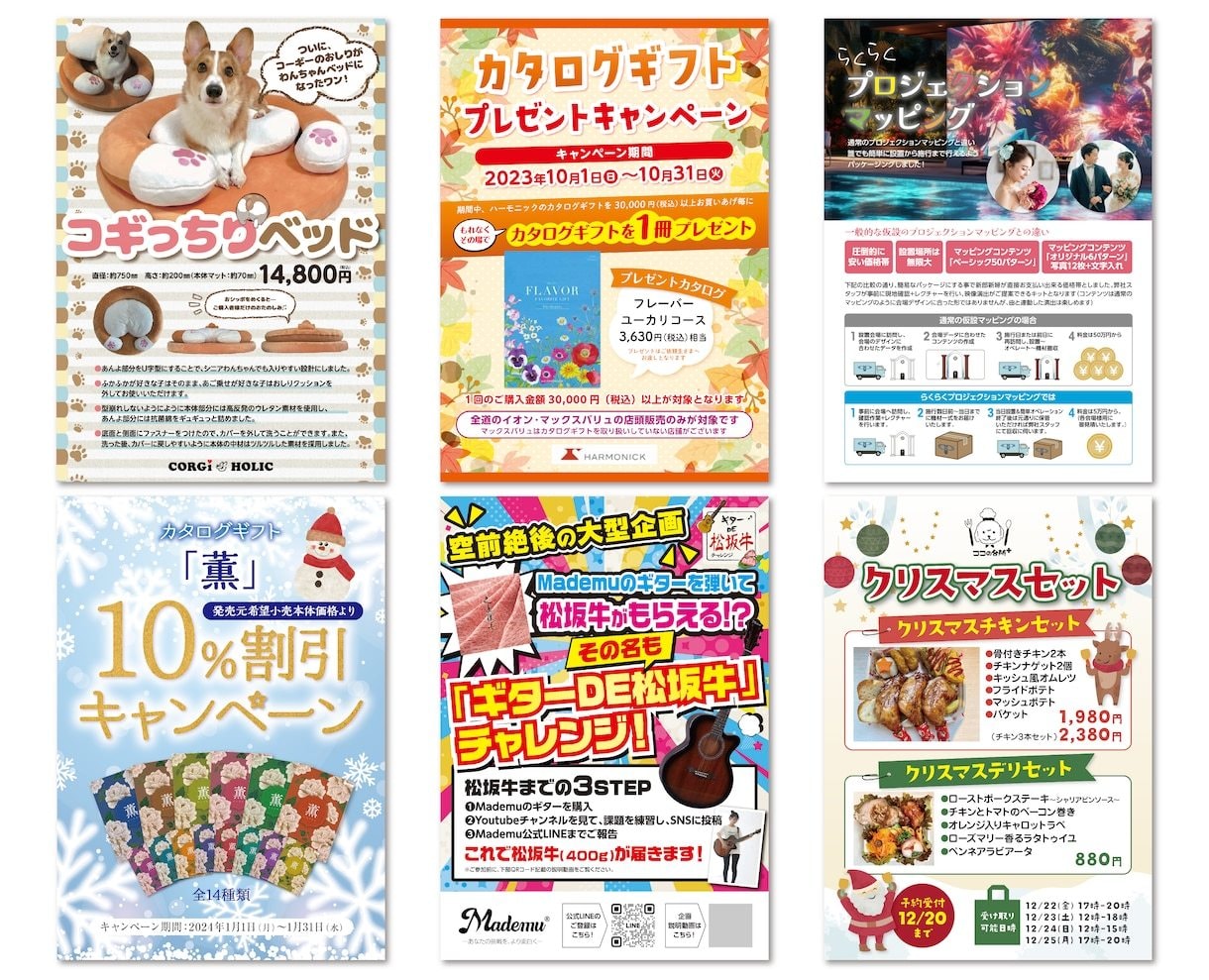 プロが低価格でチラシを制作します 完全オリジナルで高品質なチラシを低価格でお届け！ イメージ4