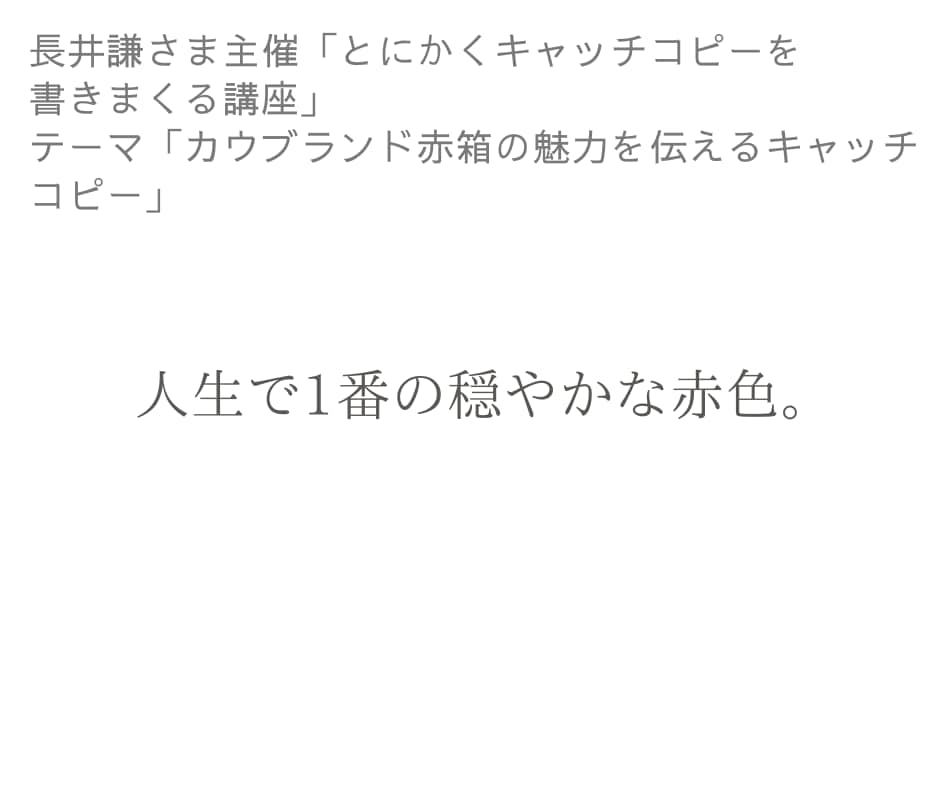 買切り型※AIにはない発想と感性でコピー書きます サービス・製品等に気づきと喜びをあげます イメージ2
