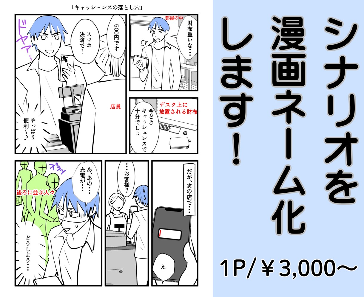シナリオからネーム制作致します ネーム制作のお手伝いをさせてください！ イメージ1