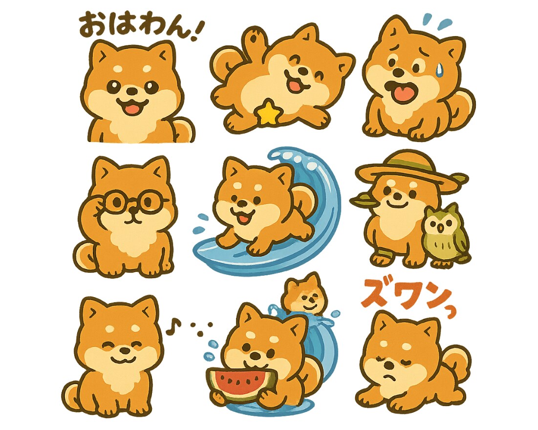猫ちゃん、わんちゃんのLINEスタンプ作成します 写真を1枚送るだけ。ペットの似顔絵スタンプ8個♡商標利用可 イメージ7