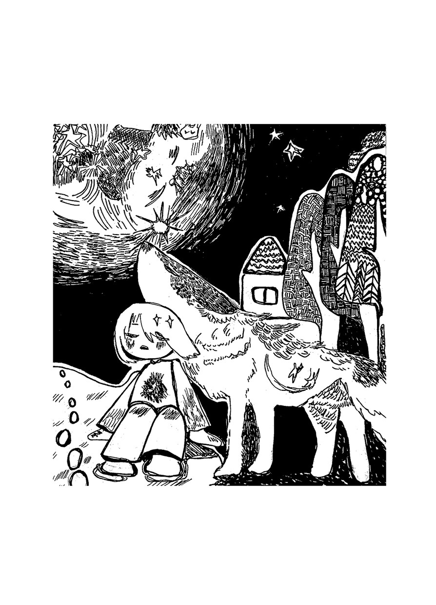モノクロの世界観でイラスト制作いたします 少し寂しく、静かな空気感のあるイラストを描きます。 イメージ6