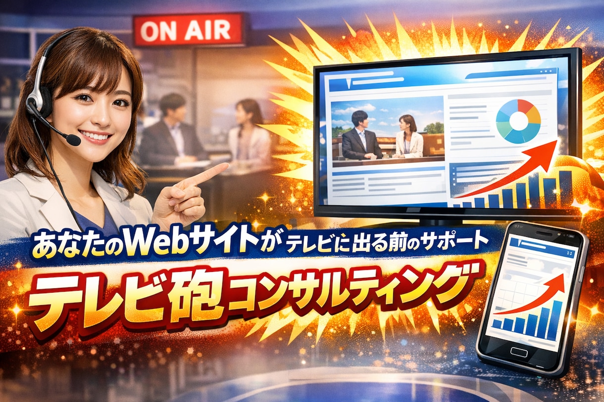 Webサイトのテレビ砲コンサルティングをします Webサイトがテレビ・ニュースサイトに出る前のサポート イメージ2