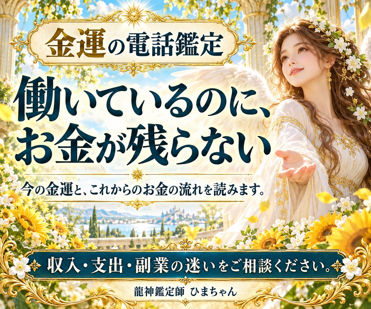 金運とお金が残らない悩みを霊視で読み解きます 収入・支出・副業の迷いを伺い、今できることをお伝えします イメージ1