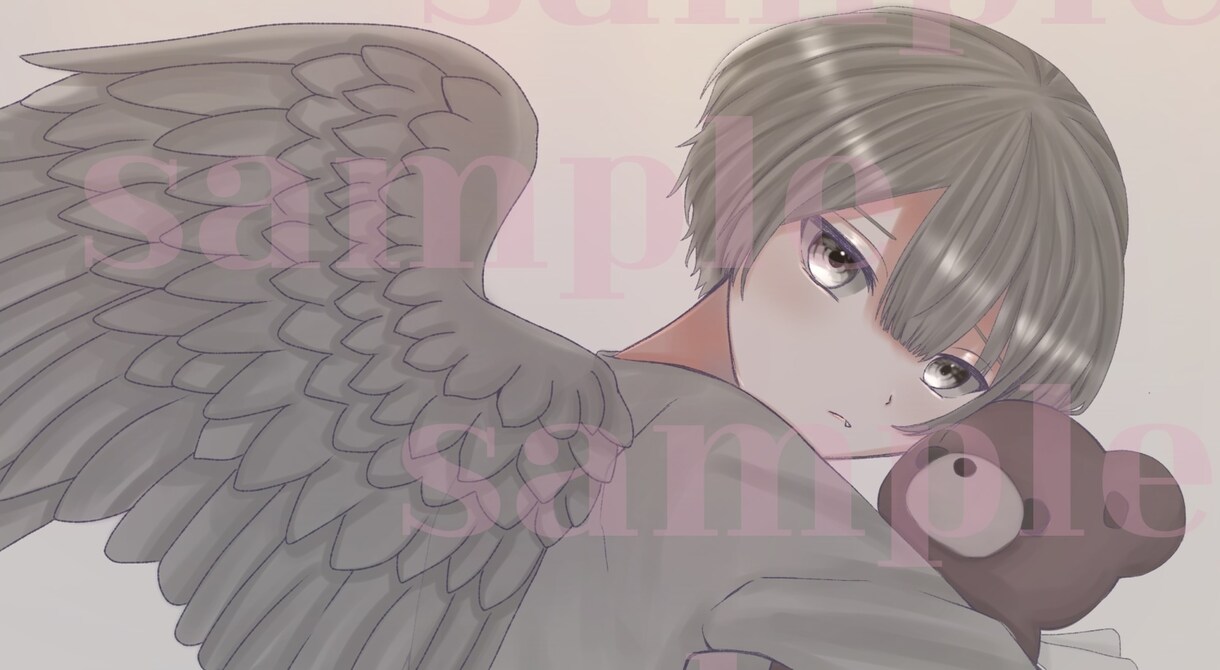 ロリショタイラストのデザインロゴ一枚絵描きます ショタやロリの幼い顔を描くのが得意です。 イメージ2
