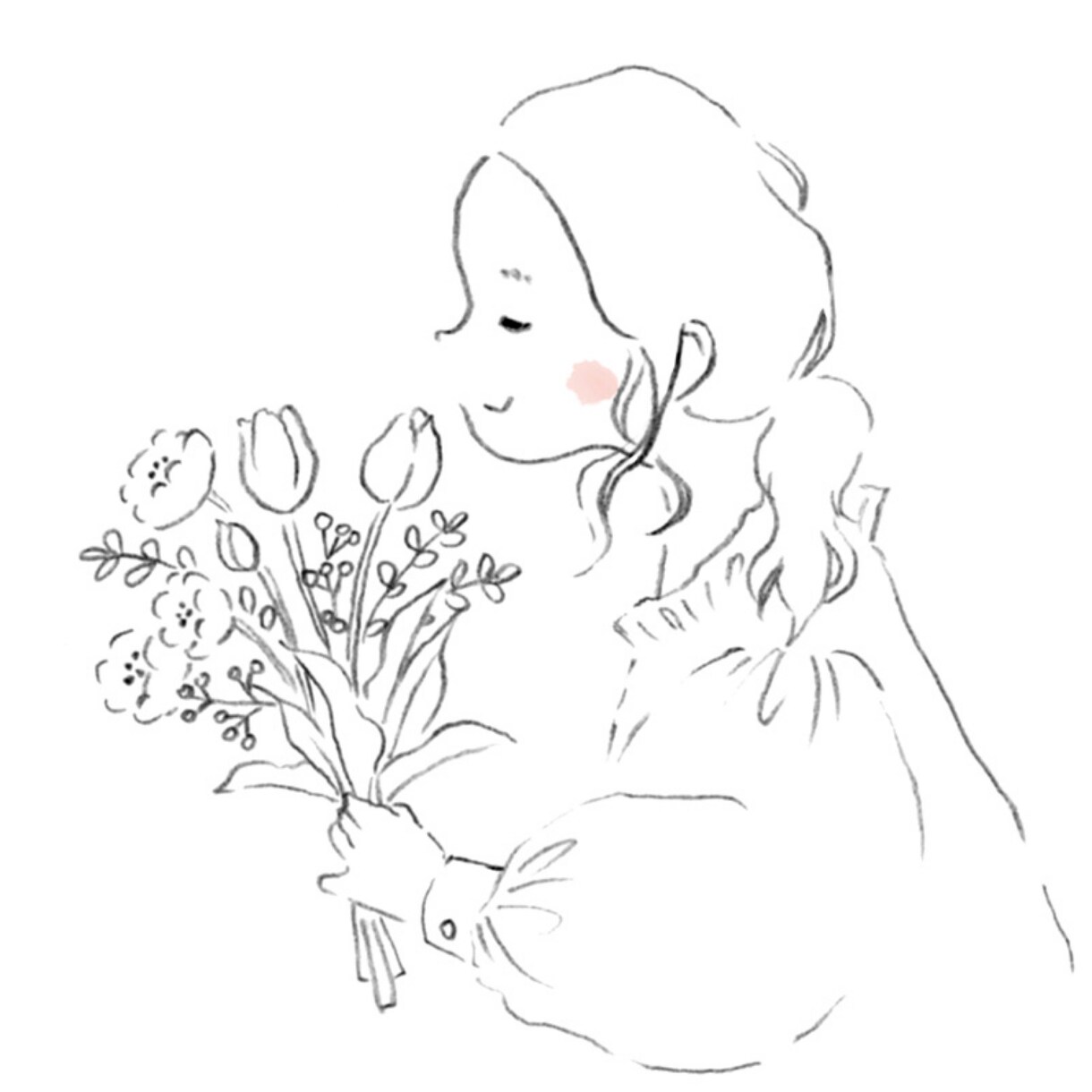 ゆるくてほっこり♡柔らかなタッチの似顔絵を描きます プロフィールに優しい雰囲気をプラスできるかわいいイラスト♡ イメージ6