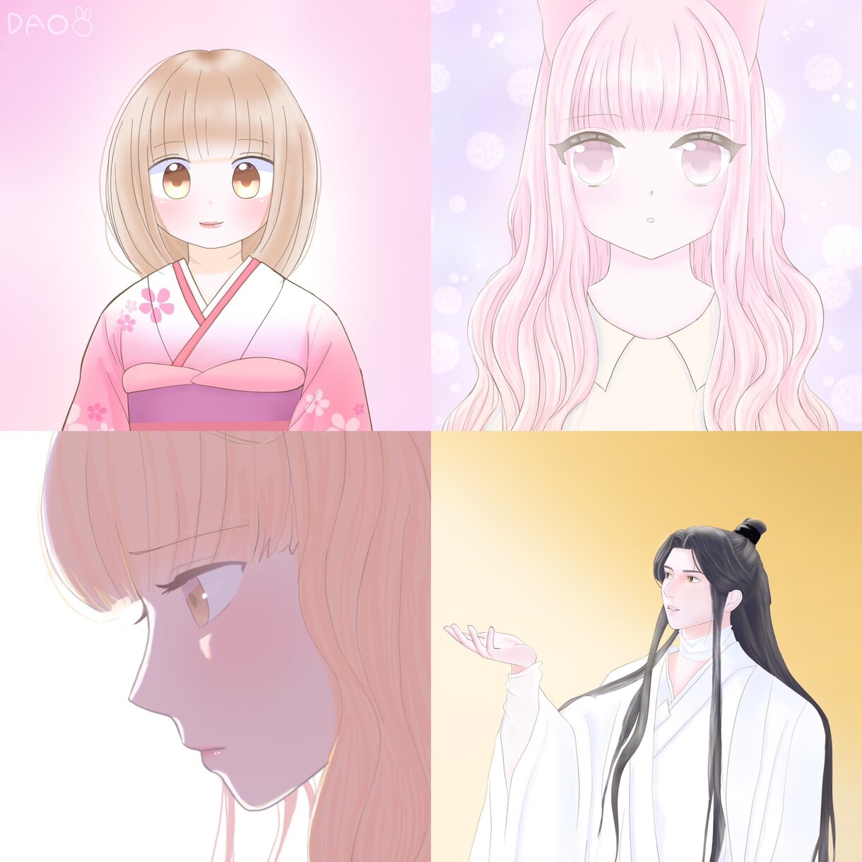 透明感のあるアイコン、イラストお描きします ♡初めての方もお気軽にご相談ください♡ イメージ8