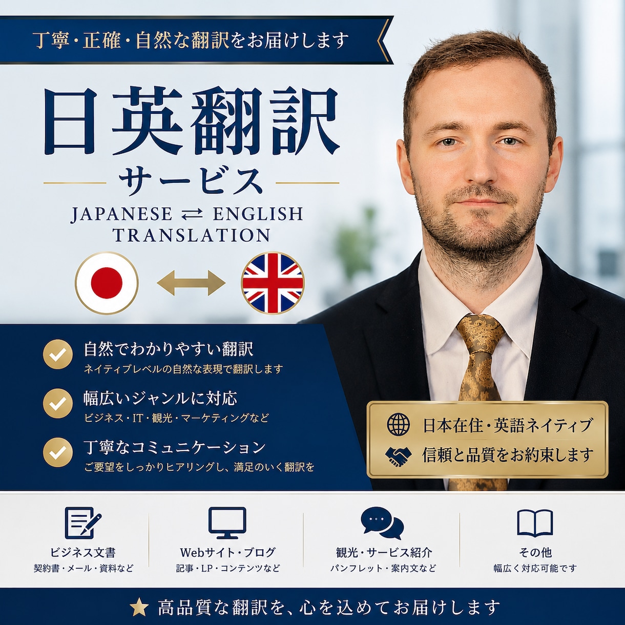 日英翻訳・ローカライズ・AIデータを対応します ネイティブ品質と正確で自然な日英翻訳 イメージ1