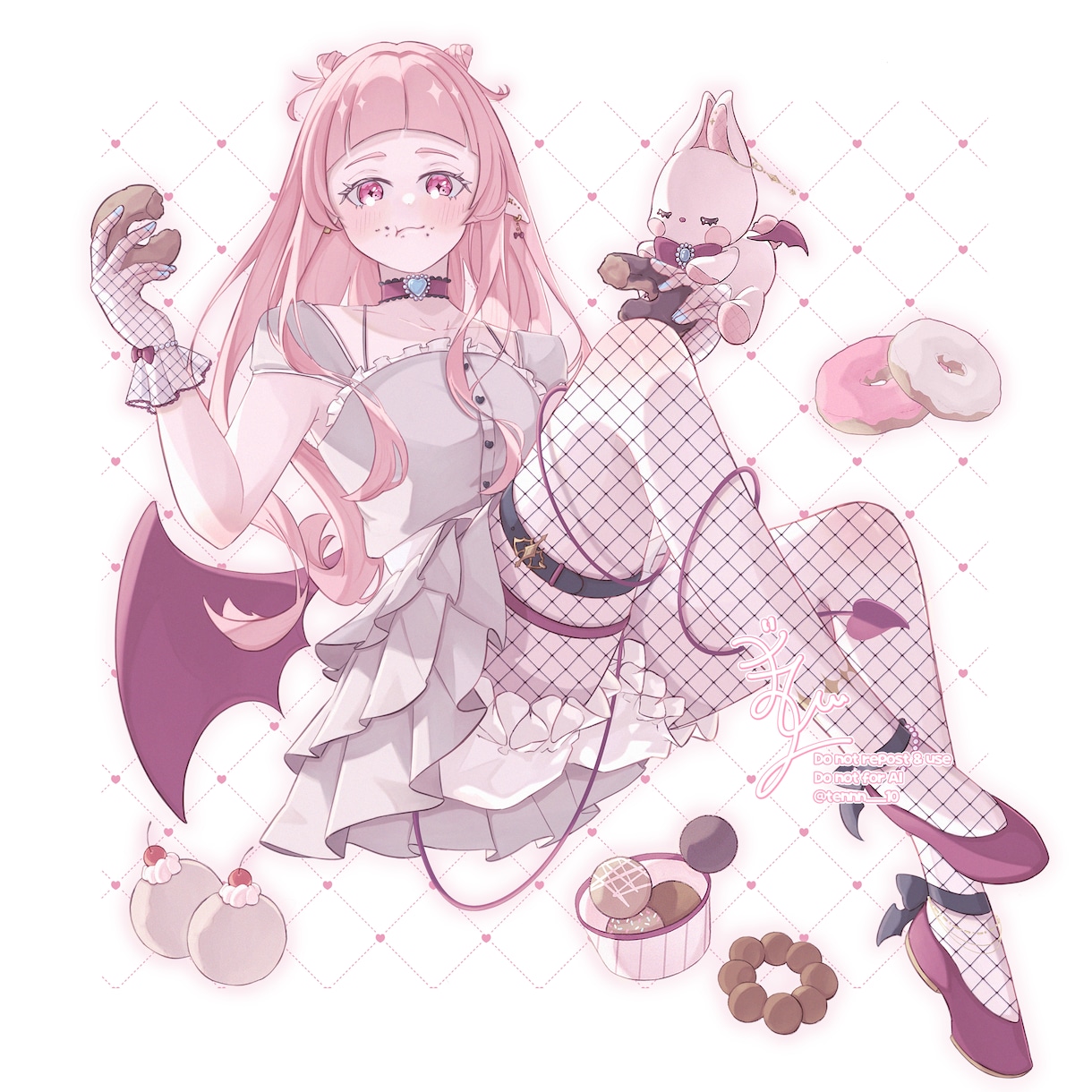 SNS・MV・動画などに使用する一枚絵を制作します あなたの大切なキャラクターを、かわいく一枚のイラストに！ イメージ2