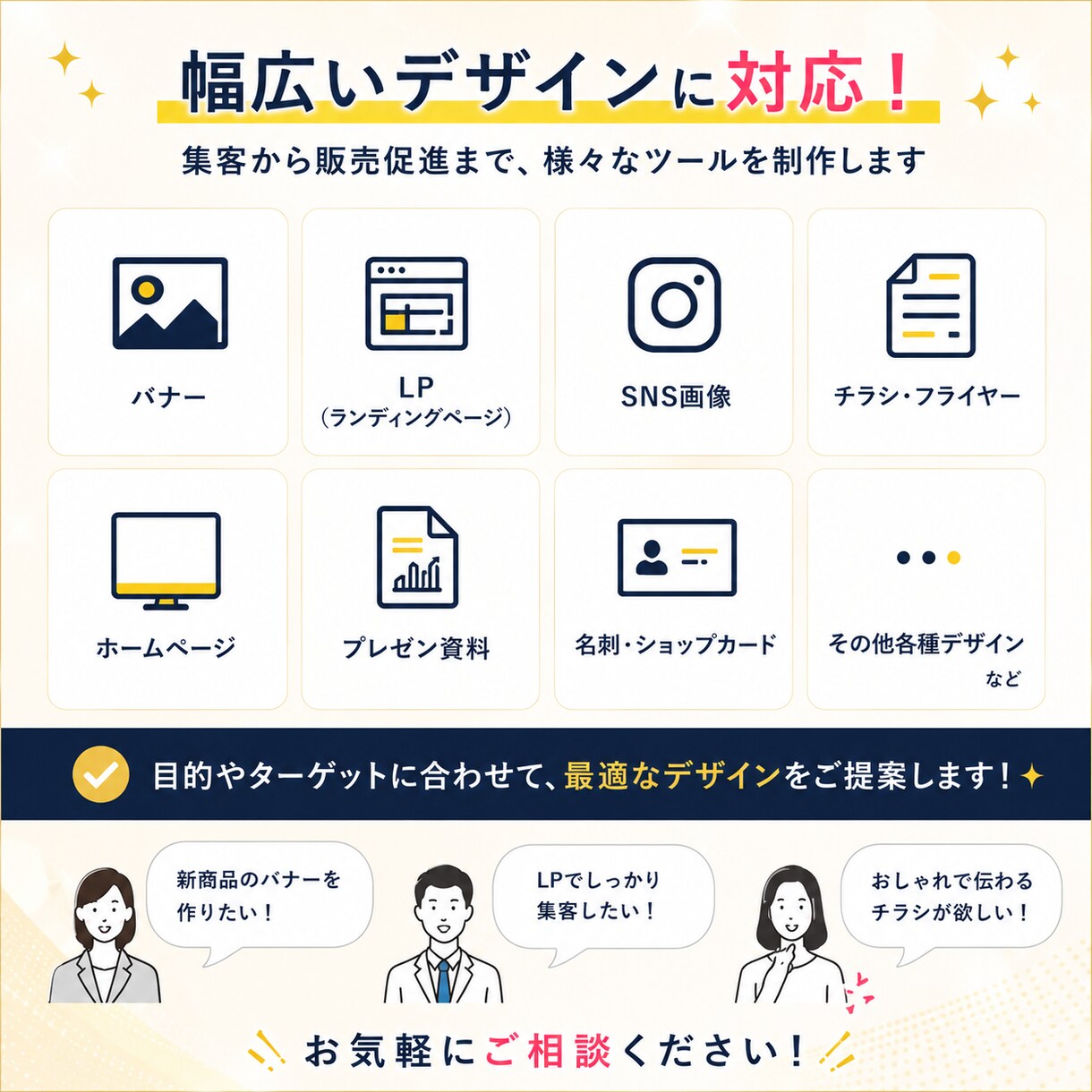 集客や売り上げにつながるチラシ作成いたします マーケ×デザインであなたをサポートします。 イメージ2